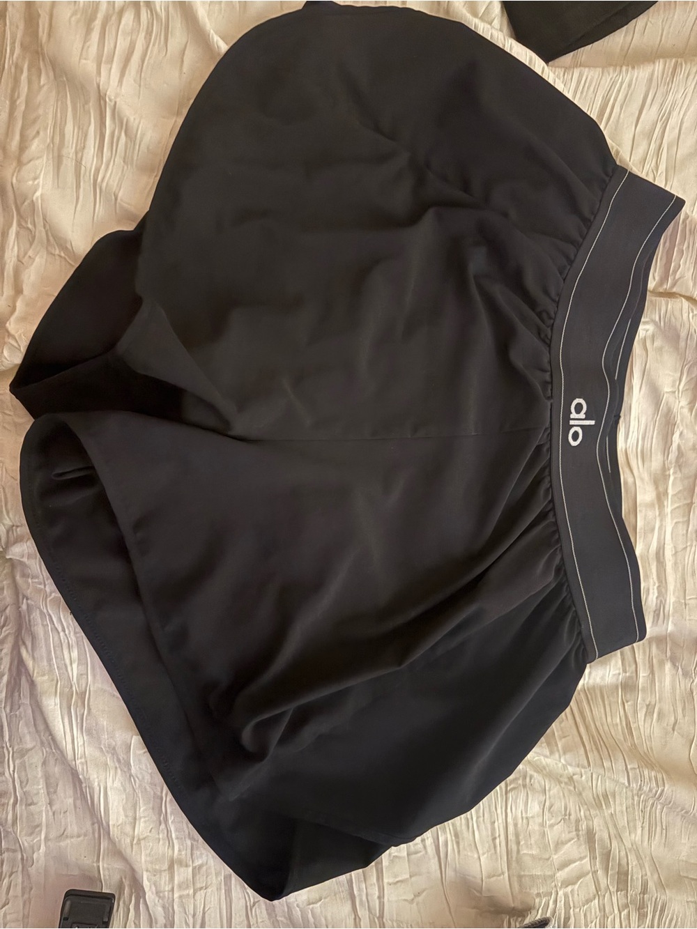 ALO Yoga Black Athletic Skort